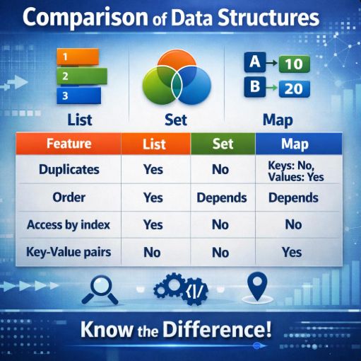List, Set, and Map Overview