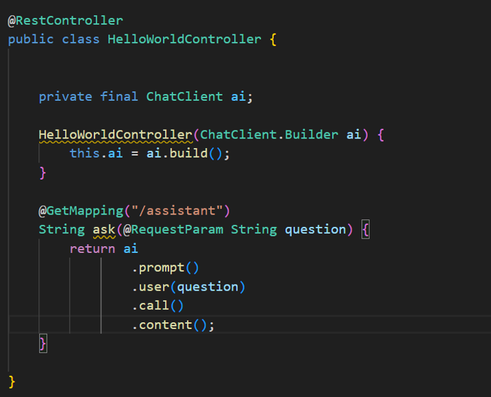 HelloWorldController class